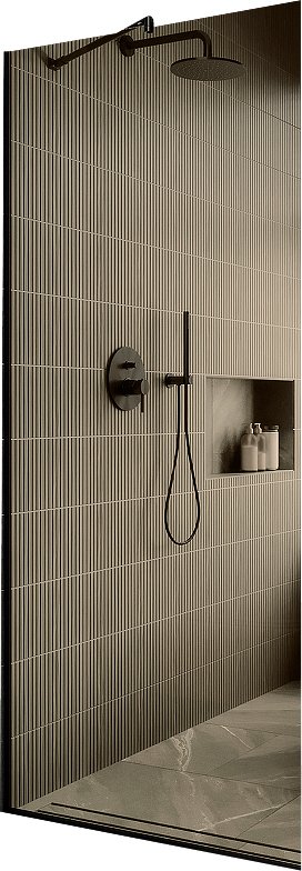 

Душевая стенка MaybahGlass 119x195 MGD-684-6у (бронзовое стекло/черный)