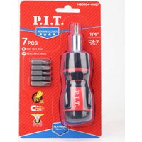 Набор отвертка с битами P.I.T. Advance HSDR04-0007 (7 предметов)