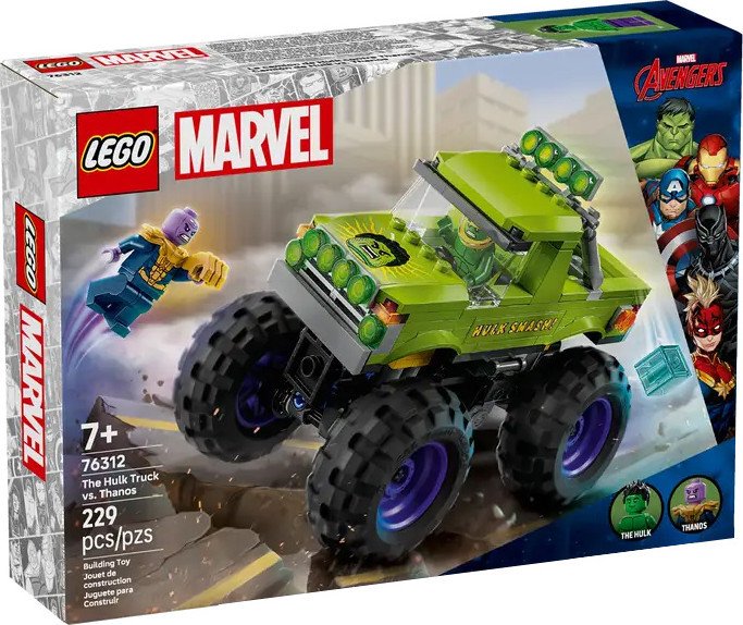 Конструктор LEGO Монстр-трак Халка против Таноса 76312