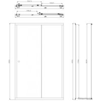 Душевая дверь Omnires Bronx S2050 120