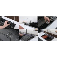 Кухонная мойка Cerruti Spa Gloria II nano black CT10356 (серый)