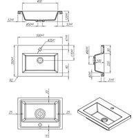 Умывальник Roxen Dilan 50 3001350