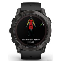 Умные часы Garmin Fenix 7X Pro Sapphire Solar (карбоново-серый титан/черный)