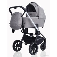 Универсальная коляска Rant MOWbaby Zoom PU (2 в 1, silver beige)