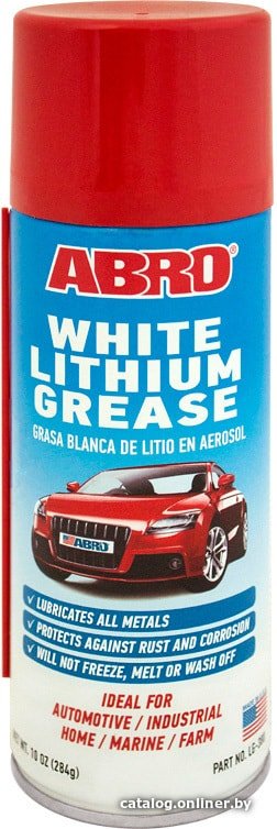 ABRO Смазка-спрей белая литиевая 284 г LG-380