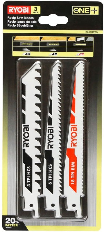 Набор пильных полотен Ryobi RAK3RBWM (5132002813)