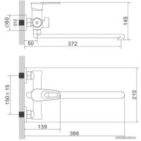 Смеситель Эверест B22-274A