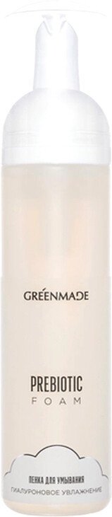 

GreenMade Пенка для умывания пребиотическая Гиалуроновое увлажнение Prebiotic Foam (200 мл)