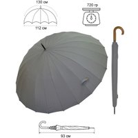 Зонт-трость Ame Yoke L65-24CH (серый)