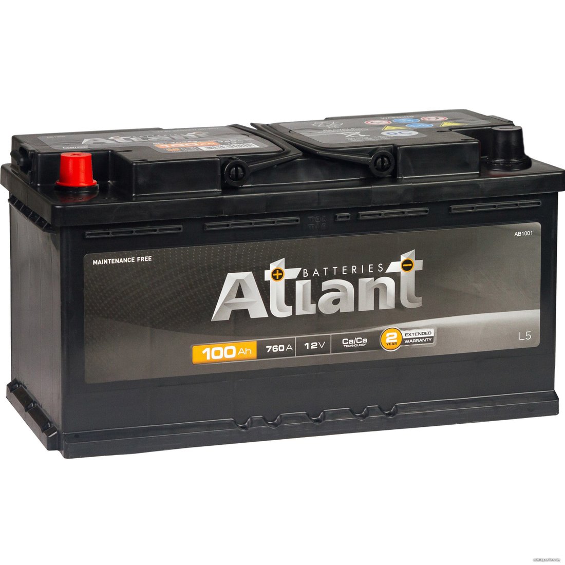 Автомобильный аккумулятор Atlant 100 Аh ATLANT Black L+