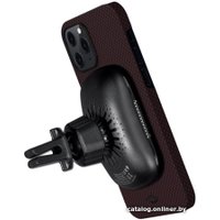 Чехол для телефона Pitaka MagEZ для iPhone 12 Pro Max (plain, черный/красный)