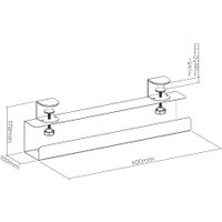 Лоток для проводов ErgoSmart Heavy Tray (черный)