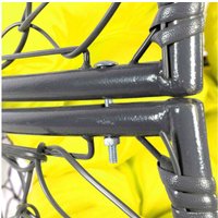 Кресло M-Group Апельсин 11520311 (серый ротанг/желтая подушка)