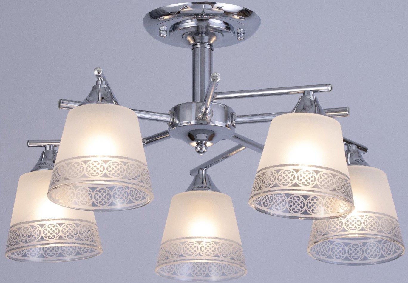 

Люстра средней высоты BayerLux Ангела 10530319 (хром)