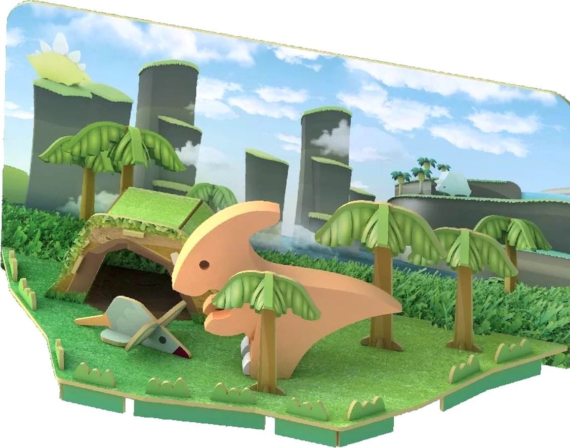 

Конструктор Halftoys Dino Пара с диорамой HD006