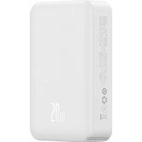 Внешний аккумулятор Baseus Magnetic Mini Wireless Fast Charge Power Bank 20W 20000mAh (белый)