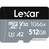 Карта памяти Lexar microSDXC LMS1066512G-BNANG 512GB (с адаптером)