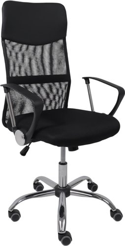 Офисное кресло AksHome Aria (ткань/сетка/экокожа, черный)