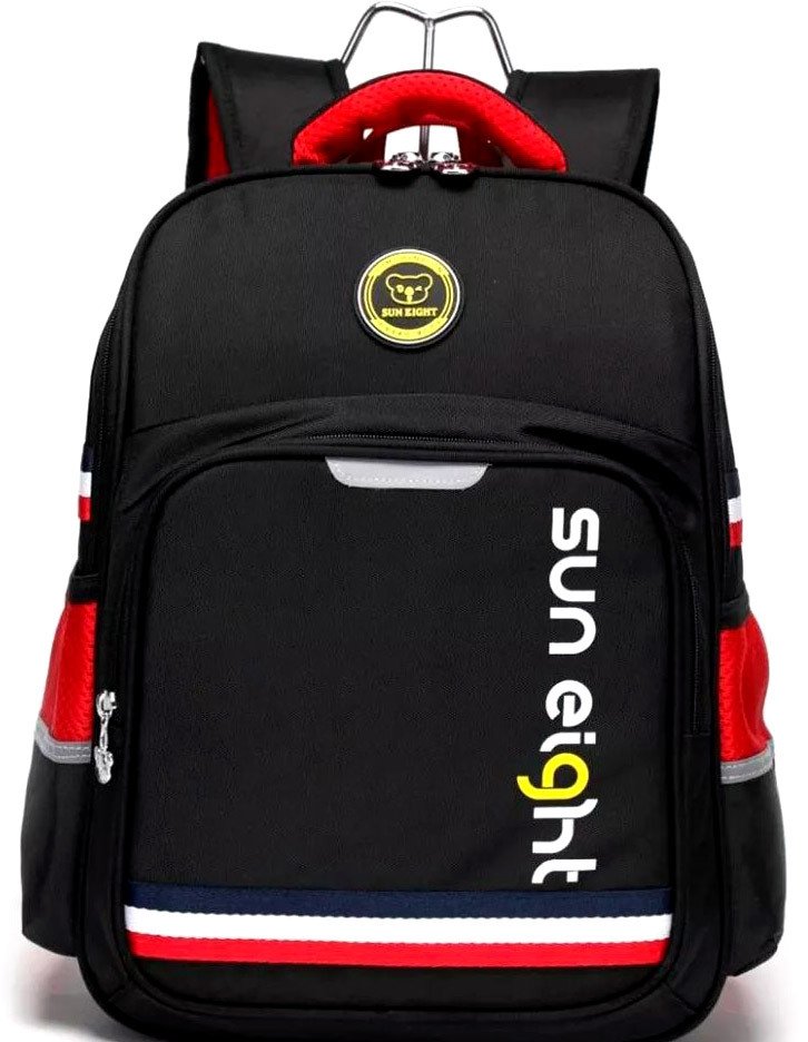 

Школьный рюкзак Sun Eight SE-2888 (черный/красный)