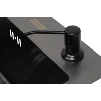 Кухонная мойка ARFEKA ECO AR мойка 600*500, коландер, дозатор Black Decor+ринзер