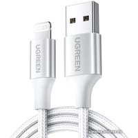 Кабель Ugreen US199 60162 USB Type-A - Lightning (1.5 м, серебристый)