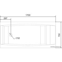 Ванна Cersanit Virgo 170x75