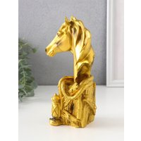 Статуэтка Sima-Land Бюст. Золотой конь с фонарем 10869658