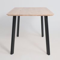 Кухонный стол ОКА Майон 120x80x74 (дуб беленый/черный)