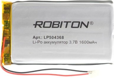 

Аккумулятор Robiton LP504368 1600mAh 1 шт.