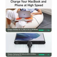 Кабель Anker A80F6 USB Type-C - USB Type-C 240W (1.8м, черный)