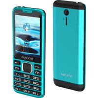 Кнопочный телефон Maxvi X10i (аква)