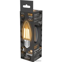 Светодиодная лампочка Gauss Filament Свеча 11W 810lm 2700К Е27 LED 1/10/50 103802111