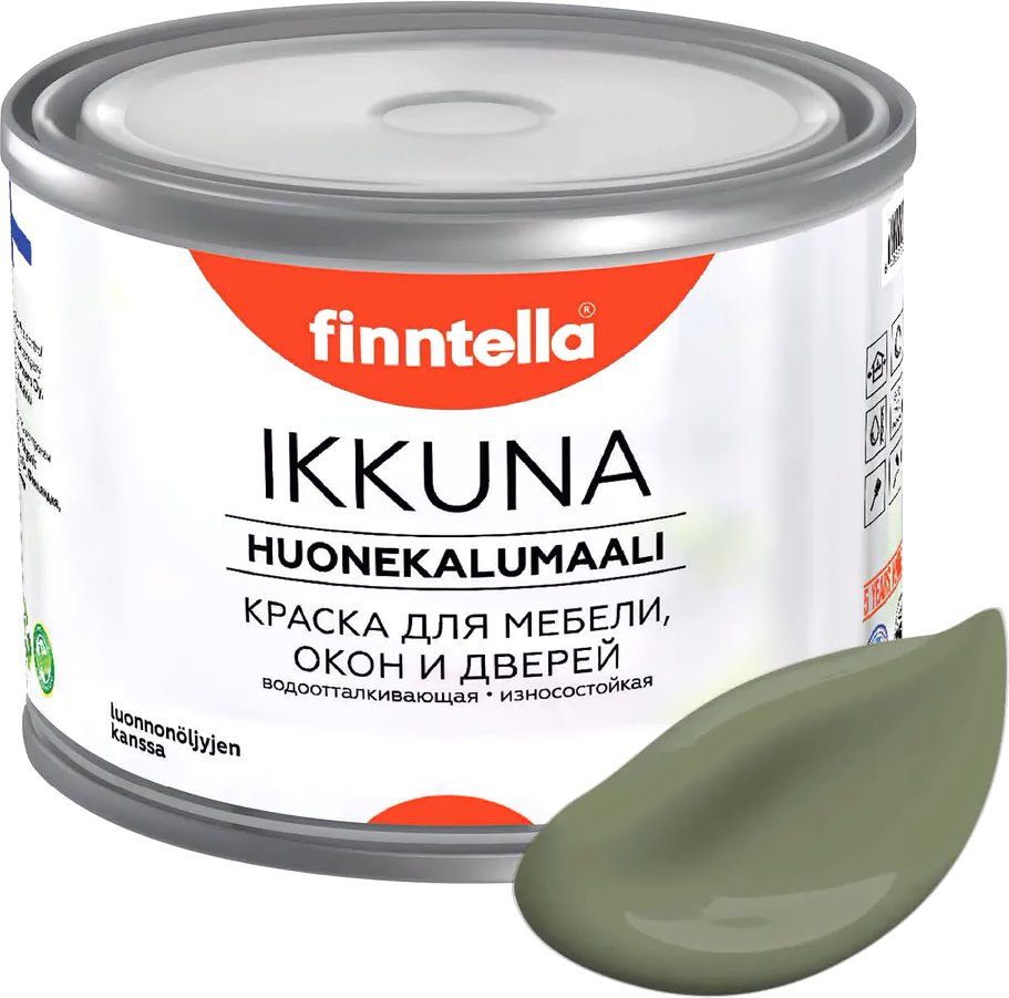 

Краска Finntella Ikkuna Oliivi F-34-1-1-FL021 0.9 л (темно-зеленый)