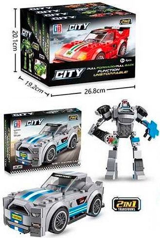 

Конструктор Great Friend Grey Racing Car City 123-586