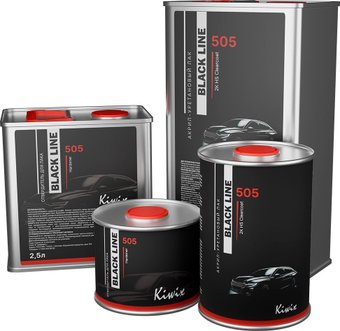 Автомобильный лак Kiwix Premium Black Line 505 акрил-уретановый 1л + 0.5л