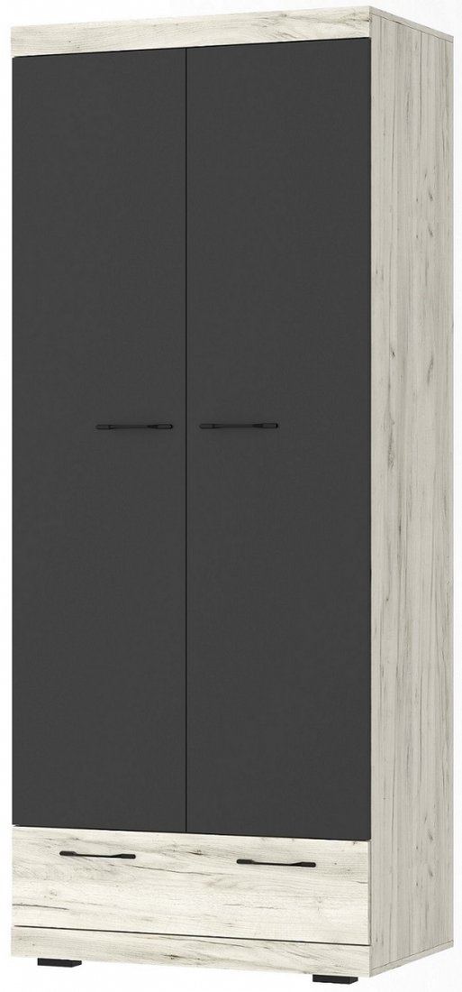 

Шкаф распашной Памир Соната ШС-900 (дуб крафт белый/антрацит)