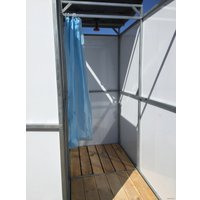 Душевая кабина для дачи с баком Импласт Летний душ с тамбуром 200 л.