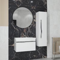  Lauter Тумба под умывальник Eva 69 (белый глянец, ручка из матовой стали)