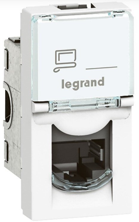 

Розетка компьютерная Legrand Mosaic 76562 (Белый)