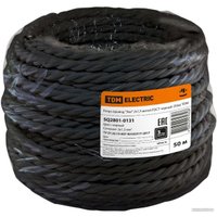 Кабель силовой TDM Electric 2х1,5 (витой черный) в Бресте