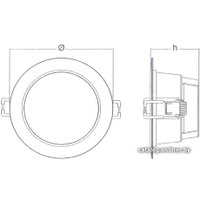 Точечный светильник Ledvance Ecoclass DL 8W 865 WT 760 Lm IP44 4058075644212