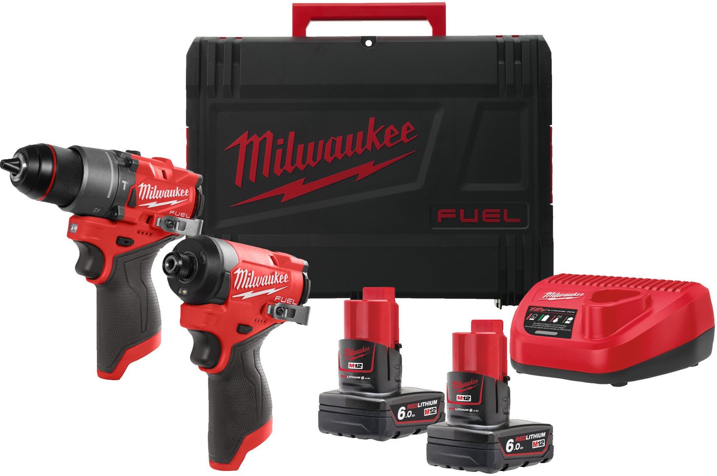 

Milwaukee M12 FPP2A2-602X Fuel 4933480588 (шуруповерт, винтоверт, 2 АКБ, кейс)