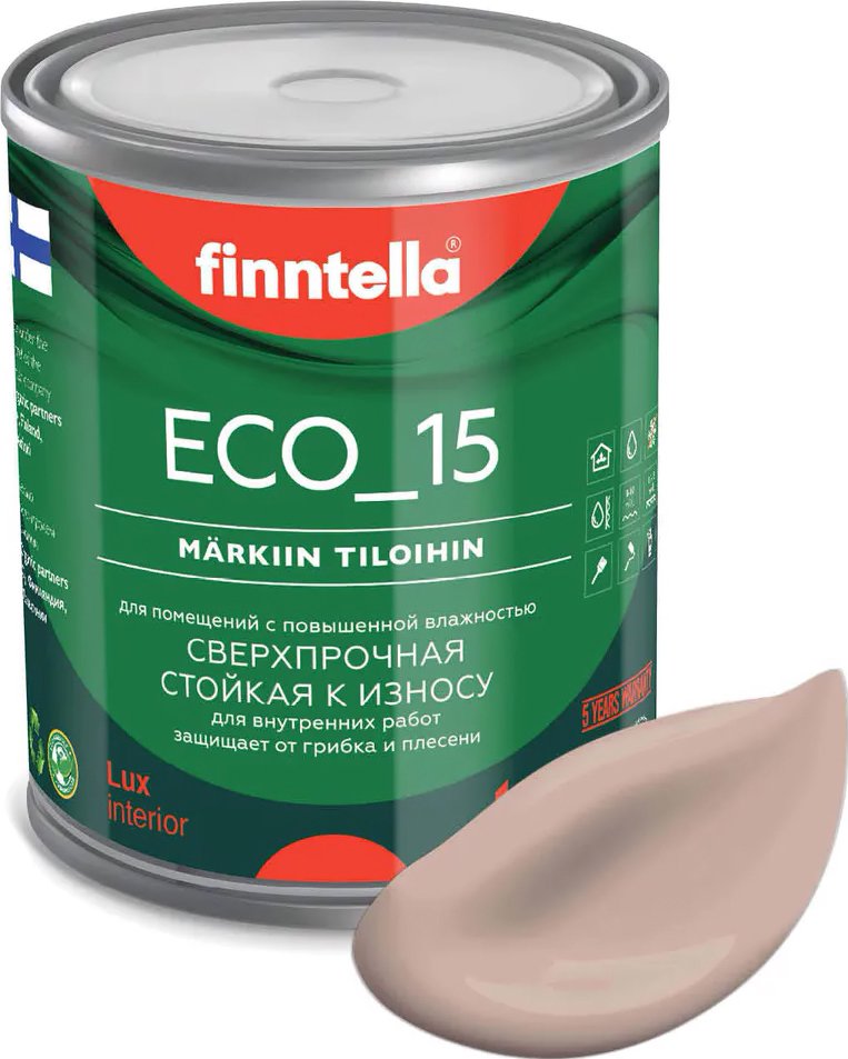 

Краска Finntella Eco 15 Jauhe F-10-1-1-FL102 0.9 л (теплый бежевый)