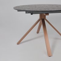 Кухонный стол AksHome Delon 110 (малави/медь)