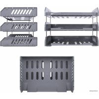 Лоток для бумаг BRAUBERG File 238108 (серый)