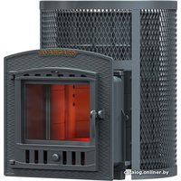 Банная печь Гефест Avangard (30П) в круглой сетке
