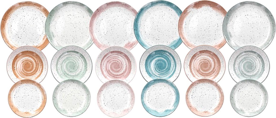 

Набор тарелок Tognana Madison Sienna MC07018M209 (18пр)