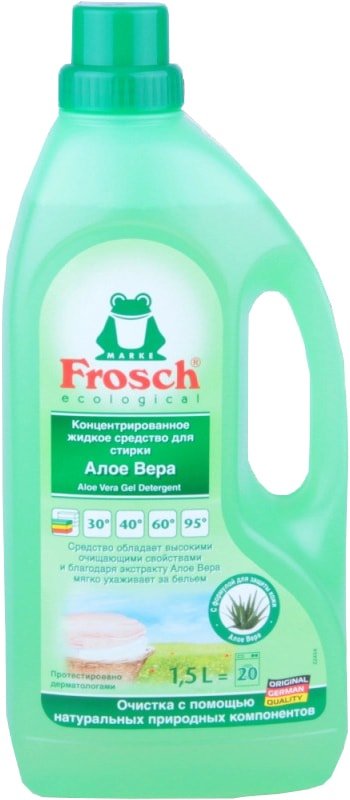 

Гель для стирки Frosch Color Detergent Pomegranate Алое Вера 1,5 л