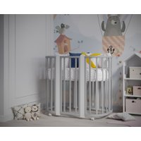 Кроватка-трансформер Incanto Nuvola Lux KR-0106/60 (светло-серыйбелый)