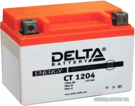 Мотоциклетный аккумулятор Delta CT 1204 (4 А·ч)